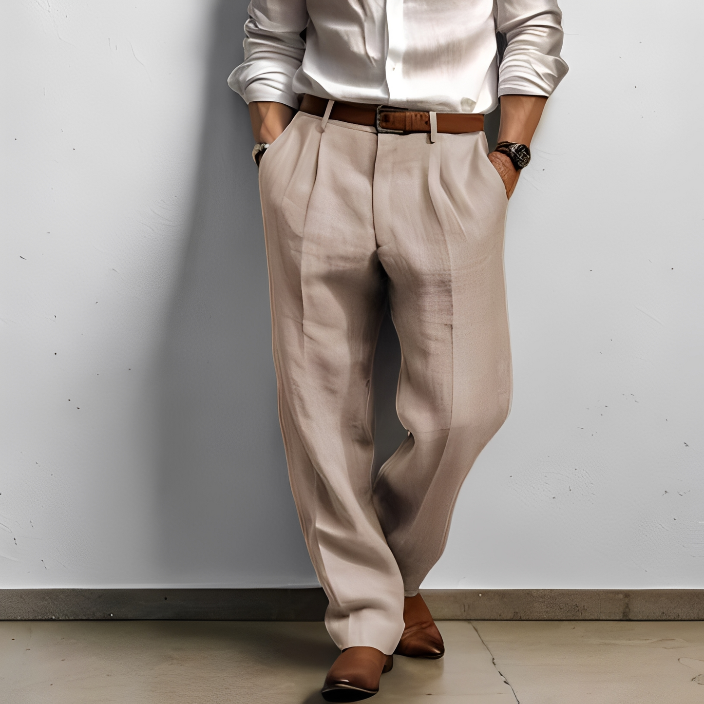 Aaden - Luftdurchlässige weite Herrenhose