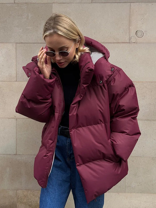 Jana – Gefütterte Kurzjacke mit Kapuze