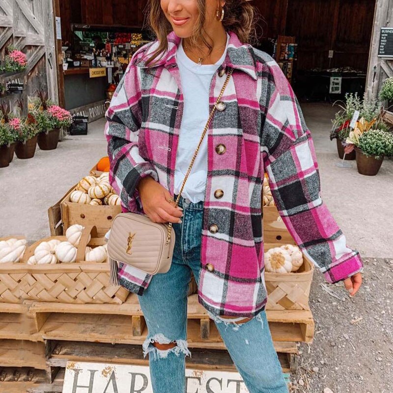 Anna – Oversize Flanellhemd im Trend