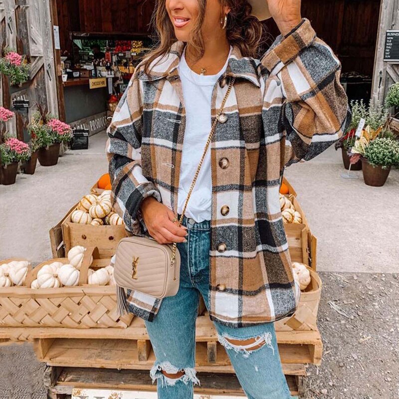Anna – Oversize Flanellhemd im Trend