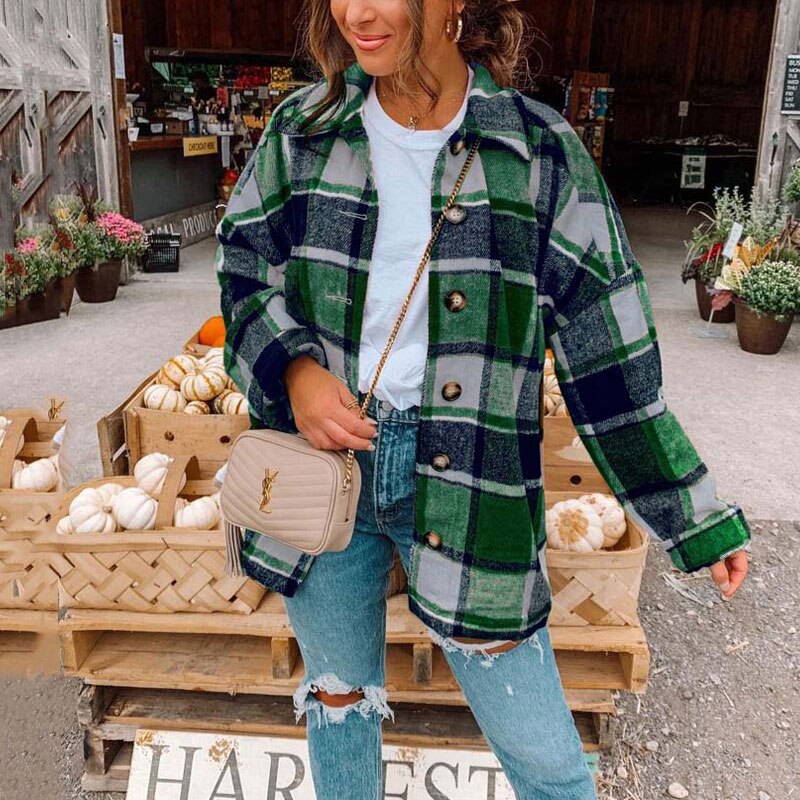 Anna – Oversize Flanellhemd im Trend
