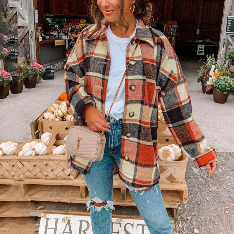 Anna – Oversize Flanellhemd im Trend