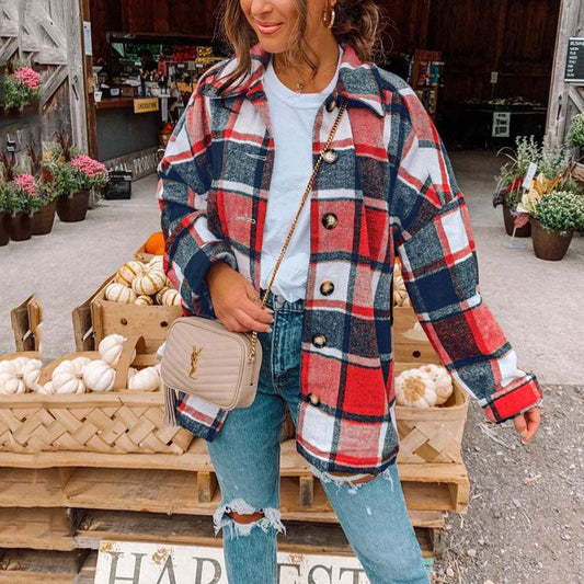 Anna – Oversize Flanellhemd im Trend