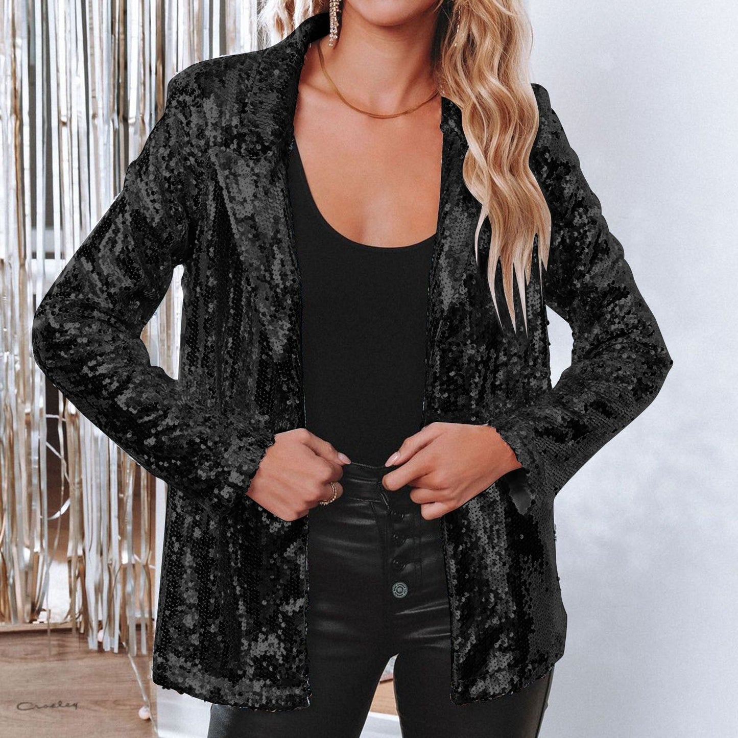 Cora – Eleganter Paillettenblazer