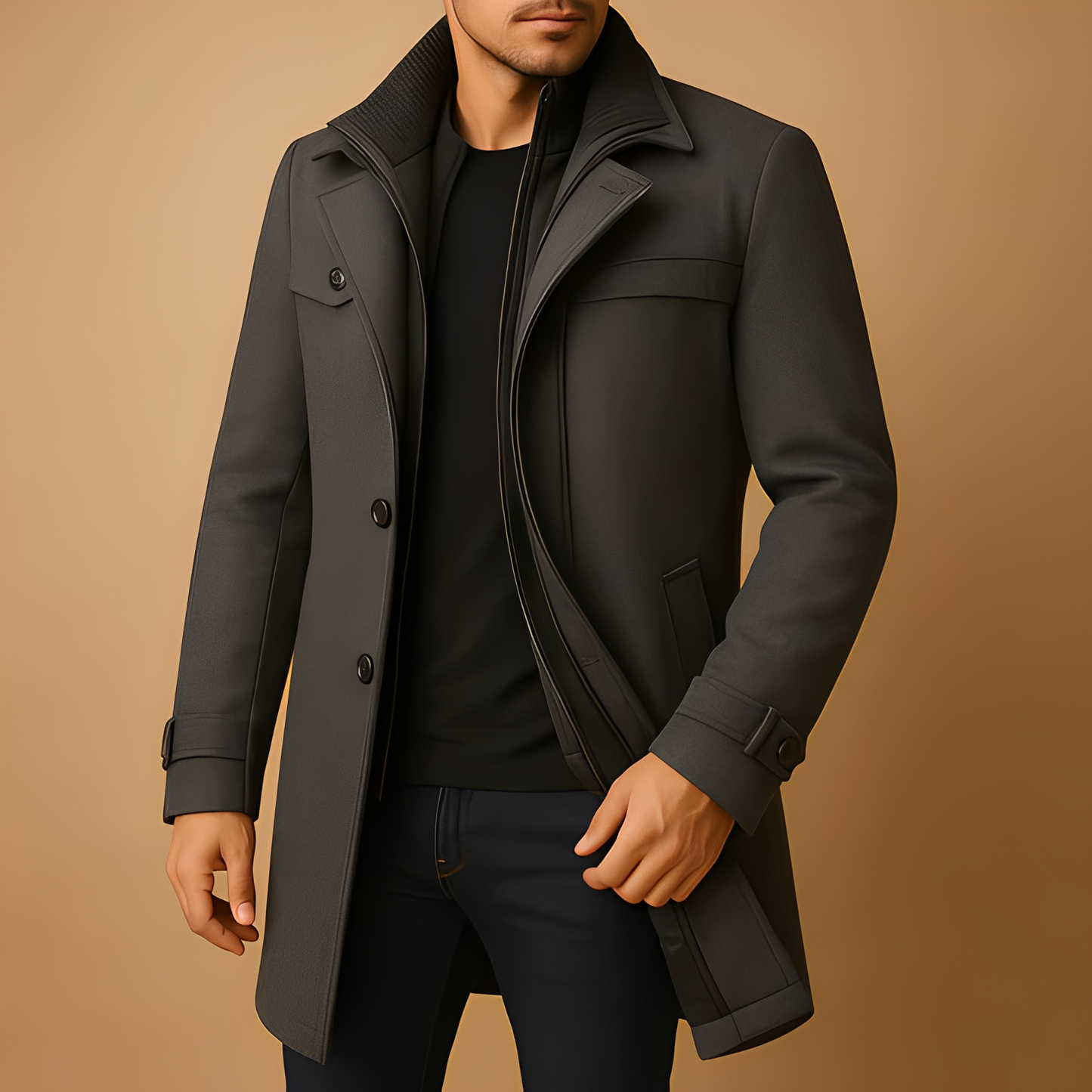 Aldus - Wasserdichte Herren-Winterjacke