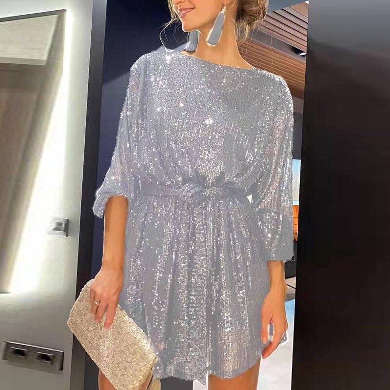 Kyno – Fließendes Mini Partykleid