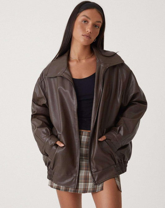 Ariane – Frauen-Lederjacke im weiten Stil