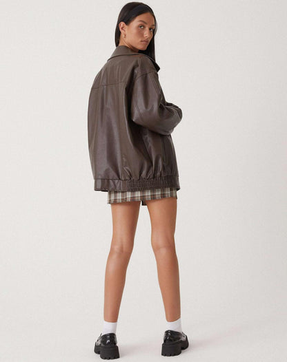 Ariane – Frauen-Lederjacke im weiten Stil