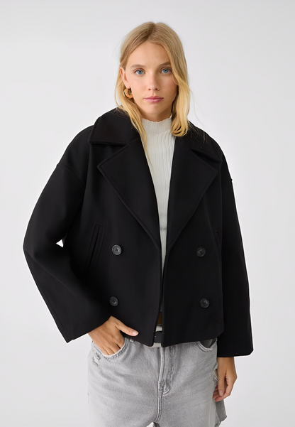 Claire – Kurze Edle Zweireihige Jacke
